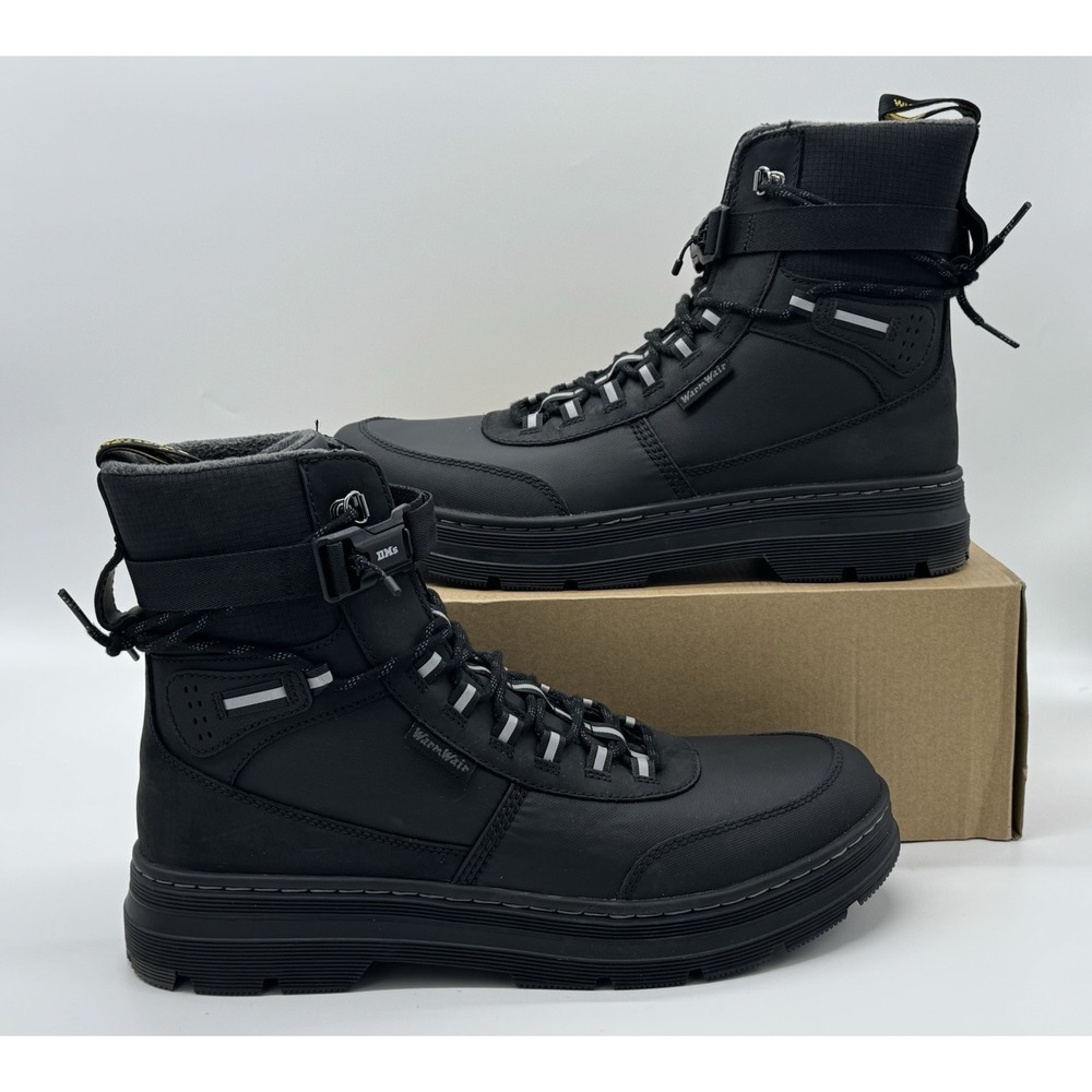 Dr Martens Combs Tech WX Black Waterproof Boots Men's Size 13 32103001